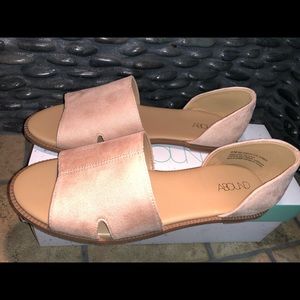 Abound Lenni-fab dusty blush faux suede flats NEW!